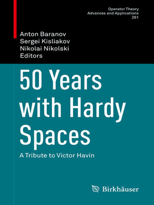 cover image of 50 Years with Hardy Spaces